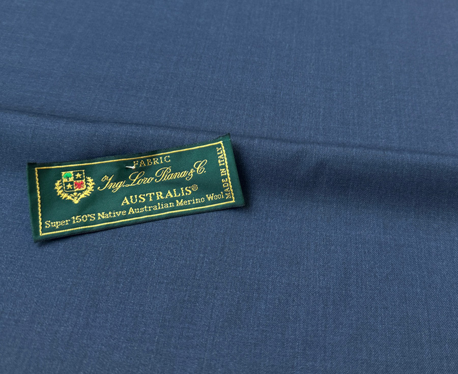 Loro Piana AUSTRALIS　ブルーグレー無地